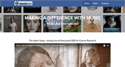Desktop Screenshot of musicaid.org