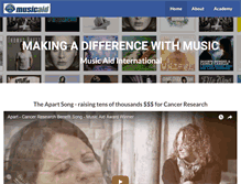 Tablet Screenshot of musicaid.org